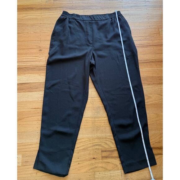 Anthropologie Black Essential Pull On Trousers Pants Slacks Sz M Classic Work - Picture 12 of 13